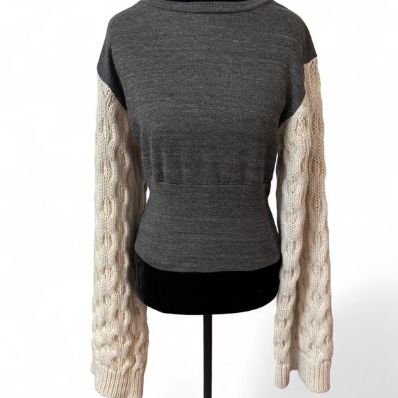 Grey and cream zara sweater - Picture 1 of 5